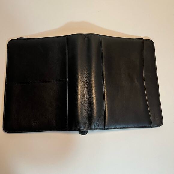 Franklin Covey Binder Full Zip Organizer Black Leather 10 x 8 - Picture 4 of 14